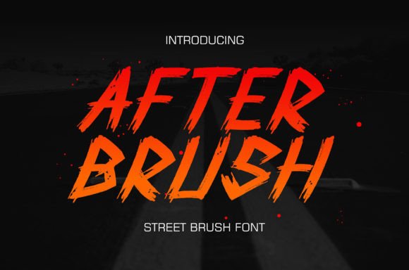 After Brush: A Modern Display Font for Web Design