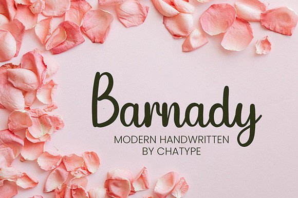 Barnady: A Handwritten Font for Creative Makers