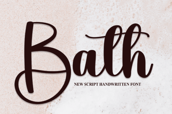 Bath: A Modern Handwritten Font for Creative Branding