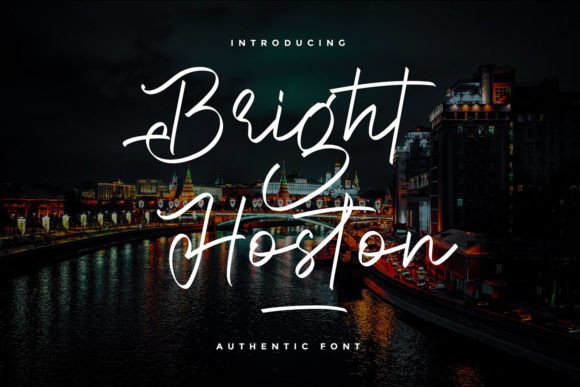 Bright Hoston: A Handwritten Font for Modern Web Design