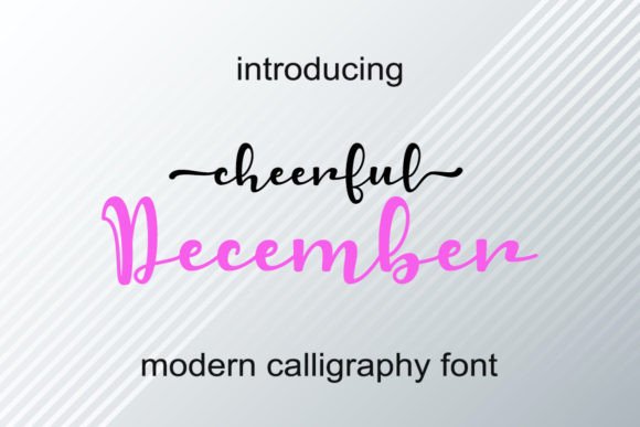 Cheerful December: A Festive Script Font for Digital Design