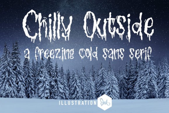 Chilly Outside: A Frosty Font for Winter Branding