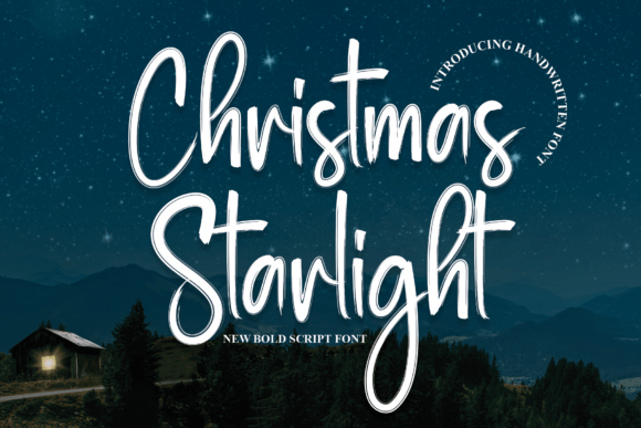 Christmas Starlight Font for Digital Branding