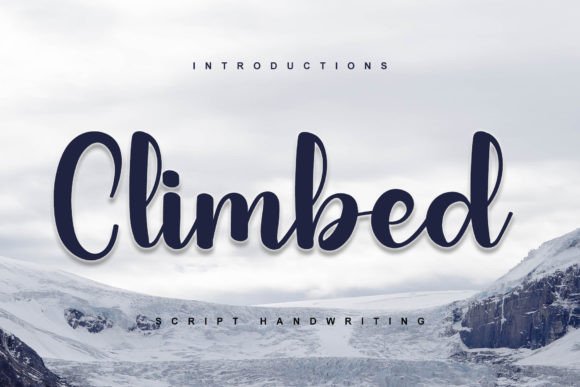 Climbed Font for Handmade Creations