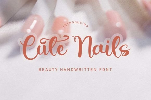 Cute Nails Font for a Polished Brand Look