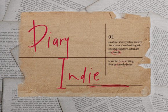Diary Indie Font for Digital Creativity