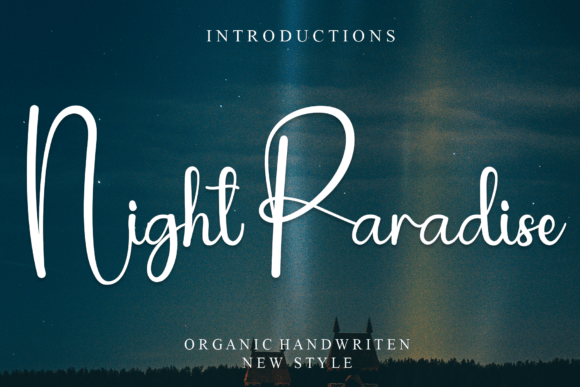 Discover the Charm of Night Paradise Font