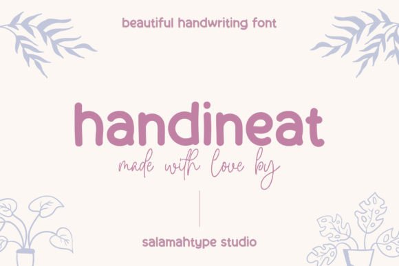 Handineat: A Handwritten Font for Modern Campaigns