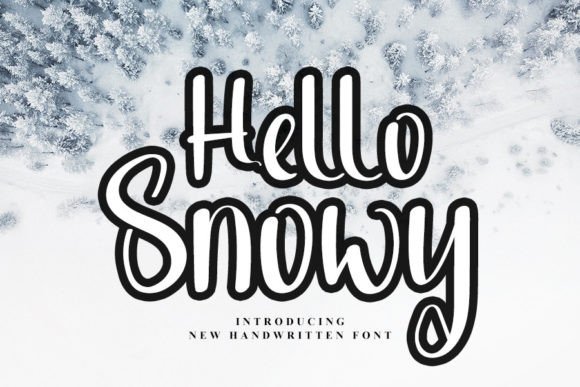 Hello Snowy: A Timeless Handwritten Font for Creative Projects