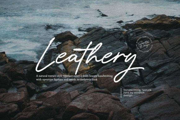 Leathery: A Modern Script Font for Editorial Elegance