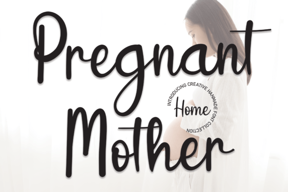 Pregnant Mother Font for Business Branding