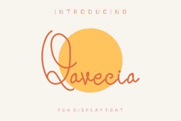 Qavecia: A Quirky Handwritten Font for Creative Branding
