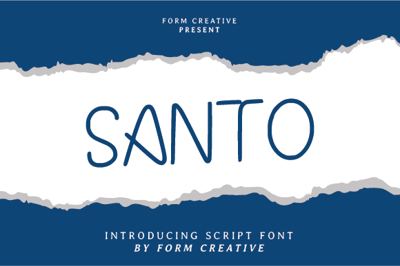 Santo: A Handwritten Font for Creative Makers
