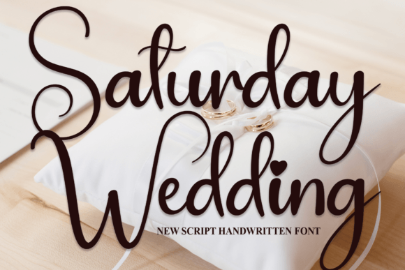 Saturday Wedding Font for Business Branding