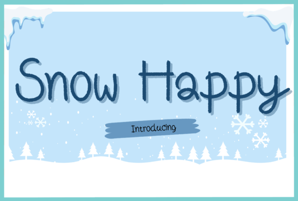 Snow Happy Font for Branding and Design