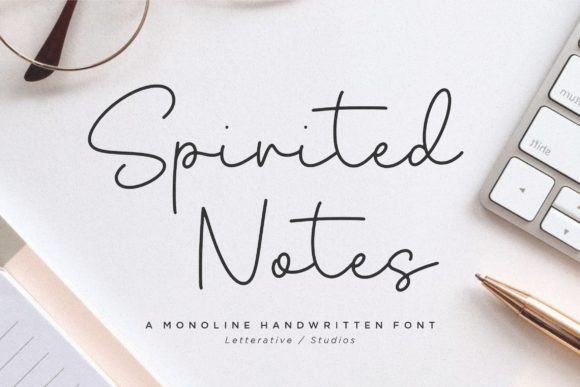 Spirited Notes Font for Digital Creativity