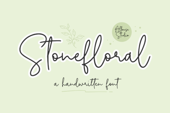 Stonefloral: A Handwritten Font for Creative Branding