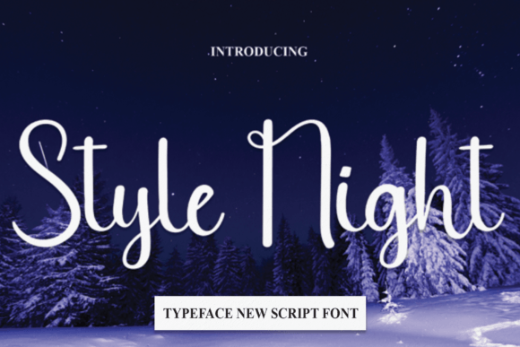 Style Night: A Script Font for Late-Night Creativity