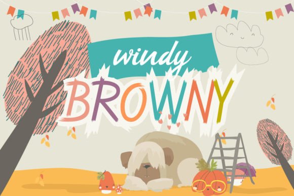Windy Browny: A Playful Font for Your Brand