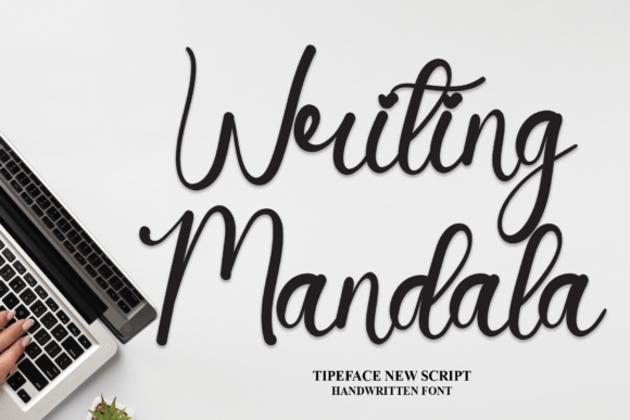 Writing Mandala Font for Handmade Creations